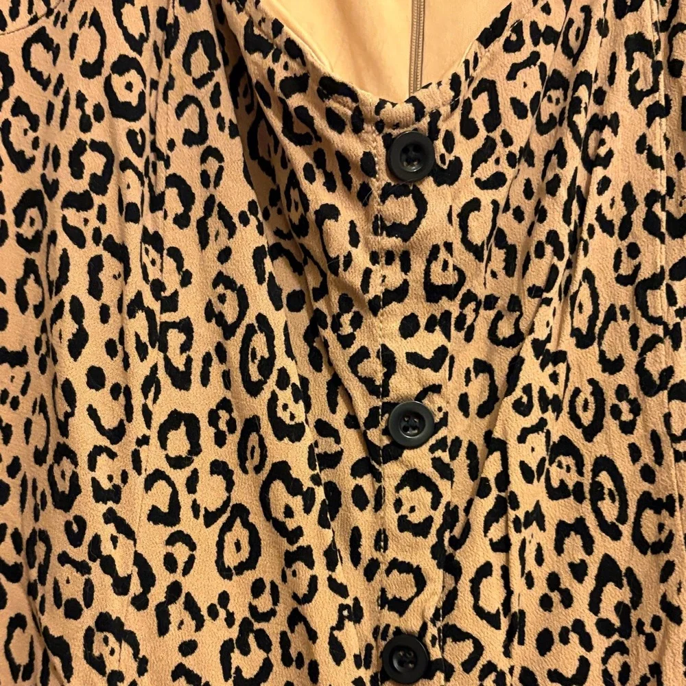 Leopard Print Aline Dress - Picture 2 of 5